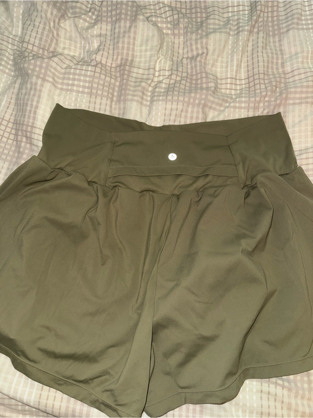 HALARA Olive Green High-Waist Athletic Shorts